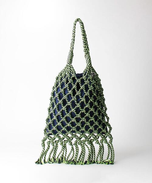 K-BAS（ケーバス）の「＜K-BAS＞マクラメバッグ（ショルダーバッグ・レディース・ピンク/ケリー・FREE）」の5枚目の写真