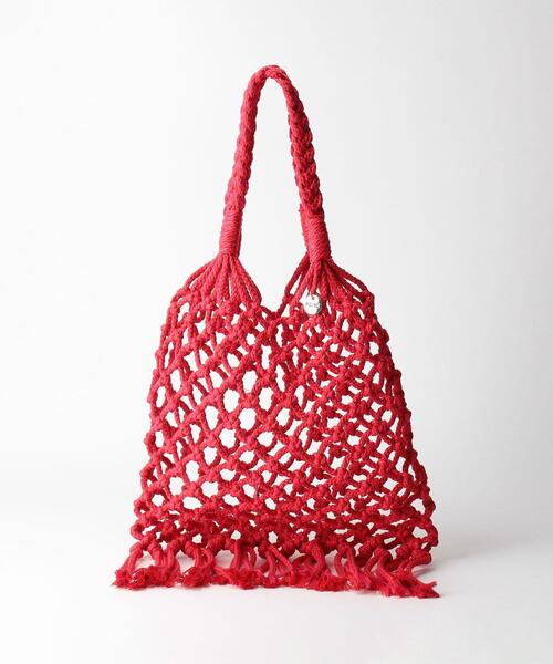 K-BAS（ケーバス）の「＜K-BAS＞マクラメバッグ（ショルダーバッグ・レディース・ピンク/ケリー・FREE）」の9枚目の写真