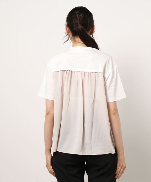 A/C DESIGN BY ALPHA CUBIC(エーシーデザインバイアルファキュービック)の「バックドッキングプルオーバー(Tシャツ/カットソー・レディース・ブルー/オフホワイト/ブラック・M/L)」の9枚目の写真