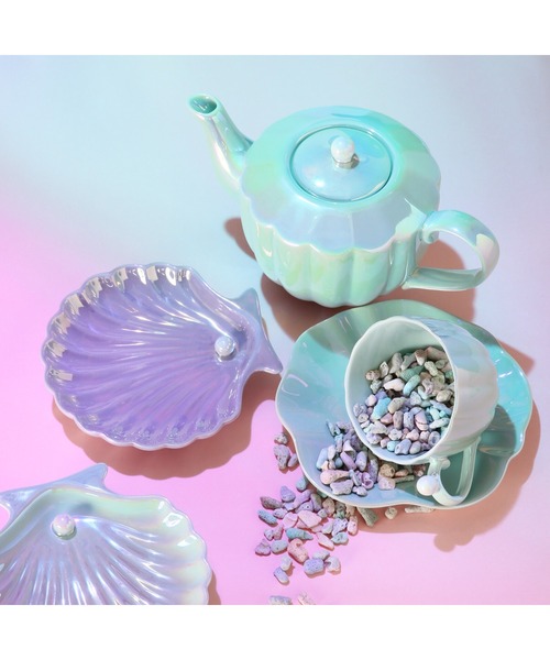 Francfranc（フランフラン）の「オパールシェル ティーポット ミント