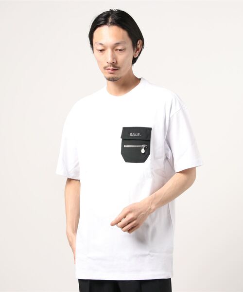 BALR.（ボーラー）の「BALR./ボーラー)/CARGO DROPED SHOULDER T /カーゴドロップショルダーTシャツ/正規商品（Tシャツ/カットソー・メンズ・ホワイト/ブラック・MEDIUM/LARGE/SMALL）」の15枚目の写真