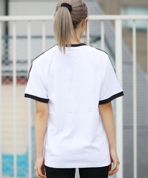 adidas Originals（アディダスオリジナルス）の「adidas Originals/アディダス オリジナルス 3STRIPES S/S TEE Tシャツ/半袖Tシャツ（Tシャツ/カットソー・メンズ・ホワイト/ブラック・S/M/L/XL/XO）」の4枚目の写真