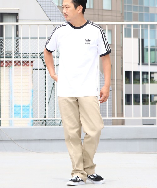 adidas Originals（アディダスオリジナルス）の「adidas Originals/アディダス オリジナルス 3STRIPES S/S TEE Tシャツ/半袖Tシャツ（Tシャツ/カットソー・メンズ・ホワイト/ブラック・S/M/L/XL/XO）」の14枚目の写真