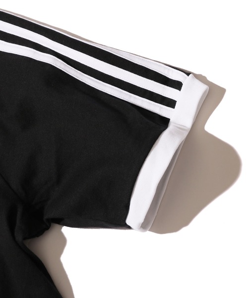 adidas Originals（アディダスオリジナルス）の「adidas Originals/アディダス オリジナルス 3STRIPES S/S TEE Tシャツ/半袖Tシャツ（Tシャツ/カットソー・メンズ・ホワイト/ブラック・S/M/L/XL/XO）」の6枚目の写真