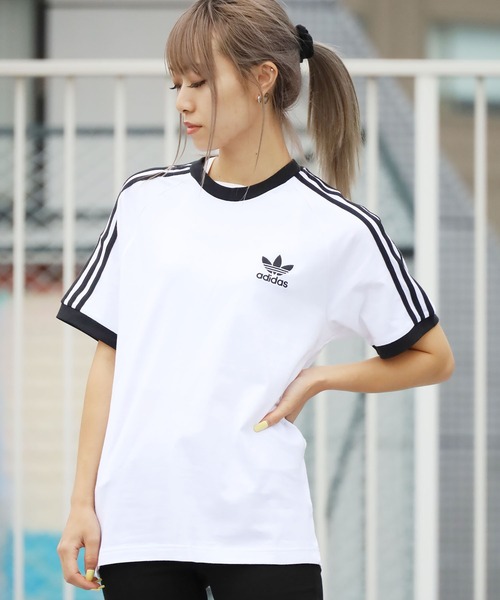 adidas Originals（アディダスオリジナルス）の「adidas Originals/アディダス オリジナルス 3STRIPES S/S TEE Tシャツ/半袖Tシャツ（Tシャツ/カットソー・メンズ・ホワイト/ブラック・S/M/L/XL/XO）」の11枚目の写真