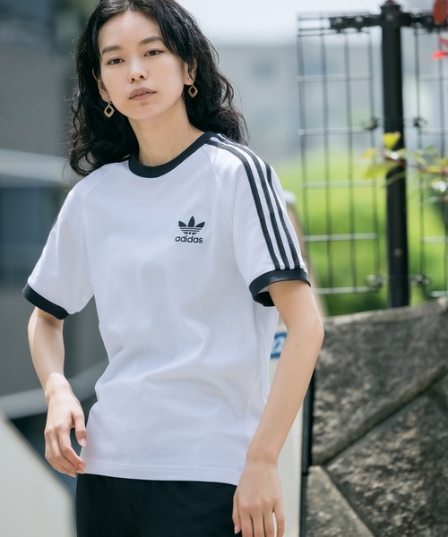 adidas Originals（アディダスオリジナルス）の「adidas Originals/アディダス オリジナルス 3STRIPES S/S TEE Tシャツ/半袖Tシャツ（Tシャツ/カットソー・メンズ・ホワイト/ブラック・S/M/L/XL/XO）」の15枚目の写真