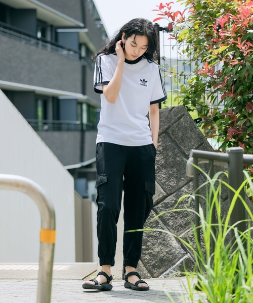adidas Originals（アディダスオリジナルス）の「adidas Originals/アディダス オリジナルス 3STRIPES S/S TEE Tシャツ/半袖Tシャツ（Tシャツ/カットソー・メンズ・ホワイト/ブラック・S/M/L/XL/XO）」の22枚目の写真