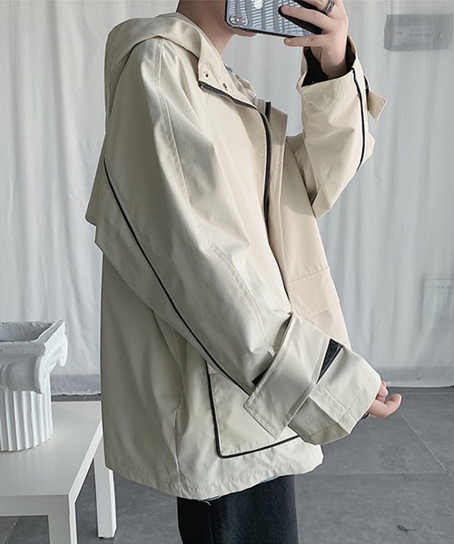 ずとまよ 愛ペガ ナイロンジャケット フード付き XL ホワイト ずとまよ 愛ペガ ホワイトナイロンジャケット フード付き XL