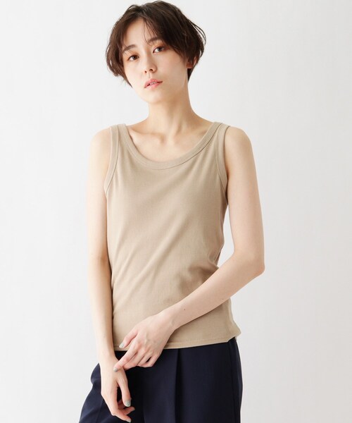 DRESKIP（ドレスキップ）の「◆2WAYタンクトップ（タンクトップ・レディース・サンドベージュ/グレー系その他/グリーン系/アイボリー系2・02/03/04）」の3枚目の写真