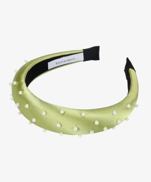 kaorinomori（カオリノモリ）の「【ｶｵﾘﾉﾓﾘ】ﾌﾙｰｶﾁｭｰｼｬ（カチューシャ・レディース・ネイビー/グリーン・FREE）」の6枚目の写真