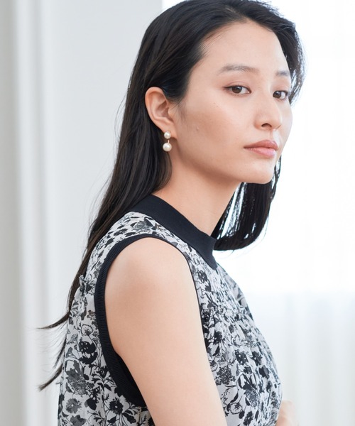 ANAYI（アナイ）の「【雑誌掲載】ダブルパールピアス（ピアス（両耳用）・レディース・オフホワイト・FREE）」の6枚目の写真