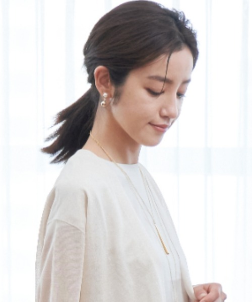 ANAYI（アナイ）の「【雑誌掲載】ダブルパールピアス（ピアス（両耳用）・レディース・オフホワイト・FREE）」の7枚目の写真