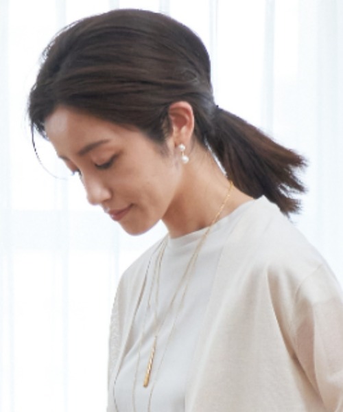 ANAYI（アナイ）の「【雑誌掲載】ダブルパールピアス（ピアス（両耳用）・レディース・オフホワイト・FREE）」の8枚目の写真