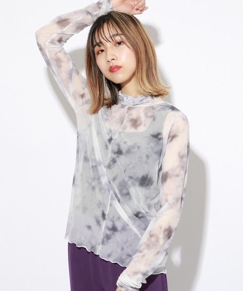 PBLIM(ページボーイリム)の「【PAGEBOYLIM】シアータートルインナー(Tシャツ/カットソー・レディース・ブラック/グレー系その他/ベージュ系その他・MEDIUM)」の3枚目の写真