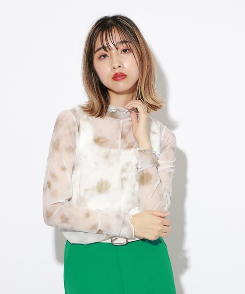 PBLIM(ページボーイリム)の「【PAGEBOYLIM】シアータートルインナー(Tシャツ/カットソー・レディース・ブラック/グレー系その他/ベージュ系その他・MEDIUM)」の1枚目の写真