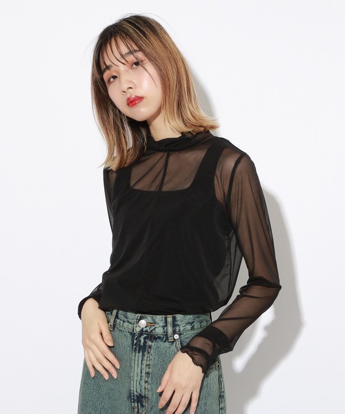 PBLIM(ページボーイリム)の「【PAGEBOYLIM】シアータートルインナー(Tシャツ/カットソー・レディース・ブラック/グレー系その他/ベージュ系その他・MEDIUM)」の8枚目の写真