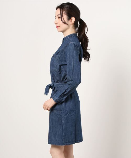 styles（スタイルス）の「A.P.C ROBE CORINE 23203111421（ワンピース・レディース・ブルー・SMALL）」の3枚目の写真
