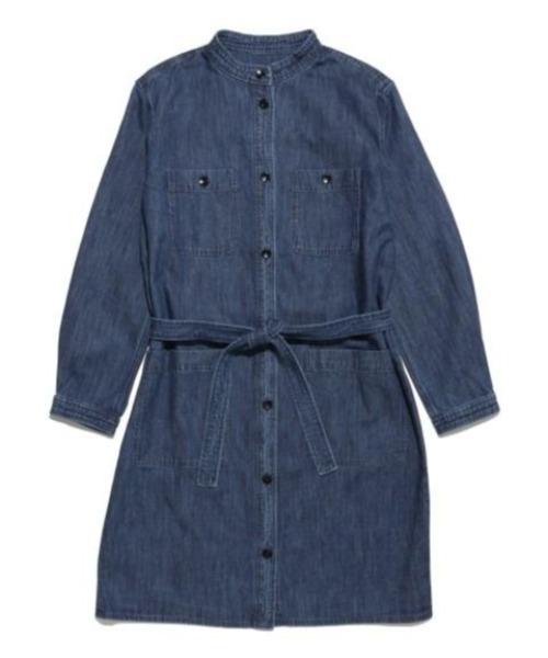 styles（スタイルス）の「A.P.C ROBE CORINE 23203111421（ワンピース・レディース・ブルー・SMALL）」の4枚目の写真