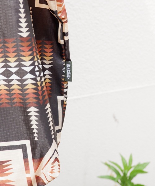 PENDLETON（ペンドルトン）の「MANASTASH×PENDLETON/マナスタッシュ×ペンドルトン　ECO BAG　エコバッグ（トートバッグ・レディース・オフホワイト/ブラック/カーキ・FREE）」の8枚目の写真