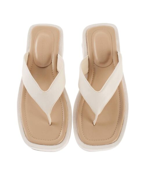 MERCURYDUO（マーキュリーデュオ）の「ブロッキングプラットフォームサンダル（その他シューズ・レディース・ベージュ/アイボリー・38/36）」の4枚目の写真