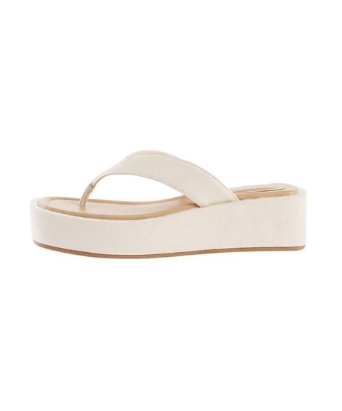 MERCURYDUO（マーキュリーデュオ）の「ブロッキングプラットフォームサンダル（その他シューズ・レディース・ベージュ/アイボリー・38/36）」の5枚目の写真