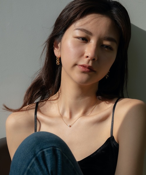 CENE（セネ）の「【CENE】セネ/ [ゴールド]チェーンキーンリングピアス（ピアス（両耳用）・レディース・ゴールド・FREE）」の4枚目の写真