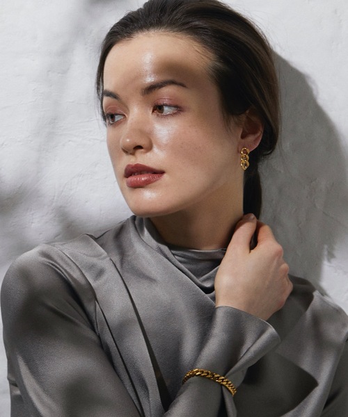 CENE（セネ）の「【CENE】セネ/ [ゴールド]チェーンキーンリングピアス（ピアス（両耳用）・レディース・ゴールド・FREE）」の5枚目の写真