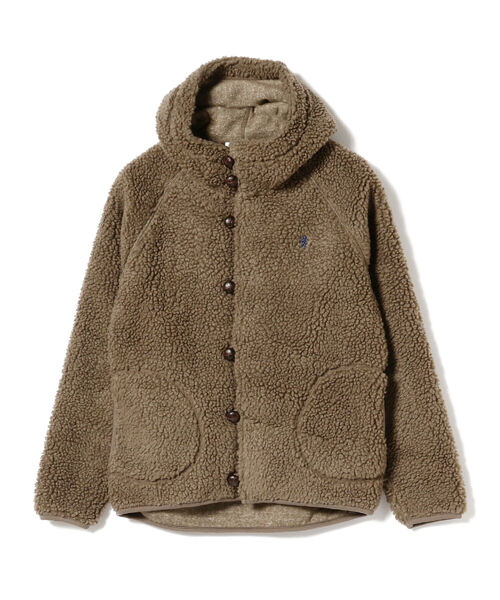Ray BEAMS（レイビームス）の「【WEB限定】GYMPHLEX / ボア ボタン フーディー（パーカー・レディース・ブラウン/シルバー・14/16）」の6枚目の写真