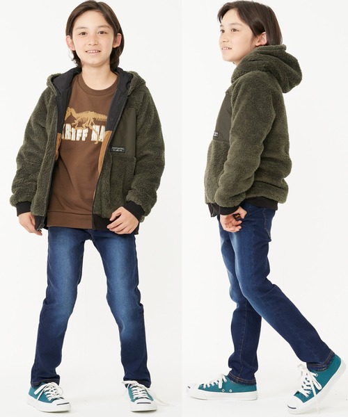 KRIFF MAYER Kid's Collection（クリフメイヤーキッズコレクション）の「あたたかデニム（デニムパンツ・キッズ・ライトブルー/ダークブルー・130/140/150/160/170/120）」の11枚目の写真