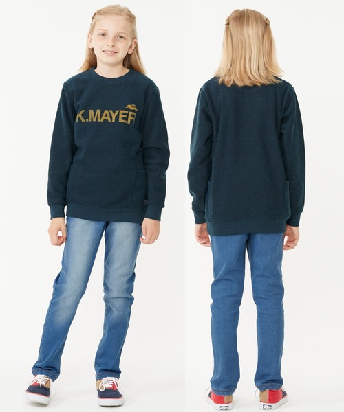 KRIFF MAYER Kid's Collection（クリフメイヤーキッズコレクション）の「あたたかデニム（デニムパンツ・キッズ・ライトブルー/ダークブルー・130/140/150/160/170/120）」の4枚目の写真