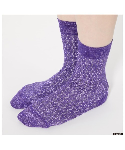 R4G（アールフォージー）の「『 ディズニー ツイステッドワンダーランド 』Octavinelle Image Socks（ソックス/靴下・レディース・パープル・FREE）」の8枚目の写真