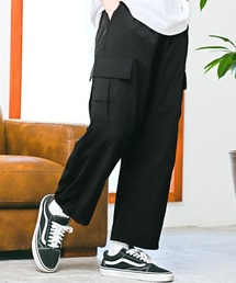 ナイロンストレッチワイドアンクルカーゴパンツ