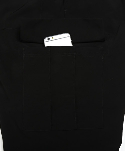 LUXSTYLE（ラグスタイル）の「ナイロンストレッチワイドアンクルカーゴパンツ（カーゴパンツ・メンズ・オリーブ/ブラック・M/XL/L）」の7枚目の写真