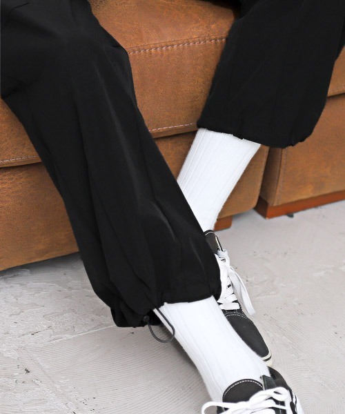 LUXSTYLE（ラグスタイル）の「ナイロンストレッチワイドアンクルカーゴパンツ（カーゴパンツ・メンズ・オリーブ/ブラック・M/XL/L）」の14枚目の写真