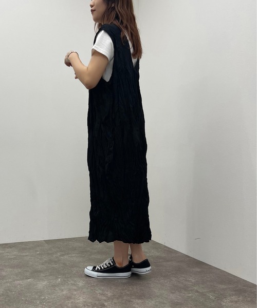 apres jour mignon(アプレジュールミニョン)の「クリンクルワンピース【ZOZOTOWN限定アイテム】(ワンピース・レディース・グリーン/ブラック/アイボリー・フリー/X-LARGE)」の16枚目の写真