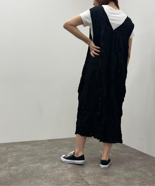 apres jour mignon(アプレジュールミニョン)の「クリンクルワンピース【ZOZOTOWN限定アイテム】(ワンピース・レディース・グリーン/ブラック/アイボリー・フリー/X-LARGE)」の17枚目の写真