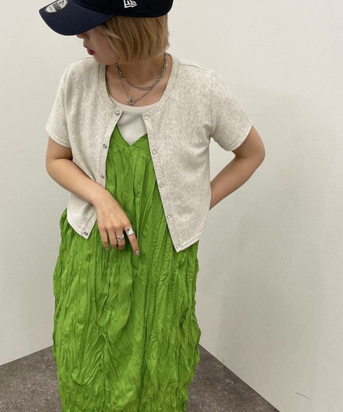 apres jour mignon(アプレジュールミニョン)の「クリンクルワンピース【ZOZOTOWN限定アイテム】(ワンピース・レディース・グリーン/ブラック/アイボリー・フリー/X-LARGE)」の18枚目の写真