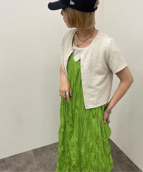 apres jour mignon(アプレジュールミニョン)の「クリンクルワンピース【ZOZOTOWN限定アイテム】(ワンピース・レディース・グリーン/ブラック/アイボリー・フリー/X-LARGE)」の19枚目の写真