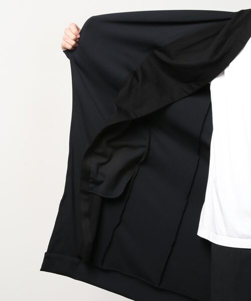 TORNADO MART(トルネードマート)の「TORNADO MART∴ロングレイヤーフーディ(ステンカラーコート・メンズ・ブラック・LARGE/LL/MEDIUM)」の3枚目の写真