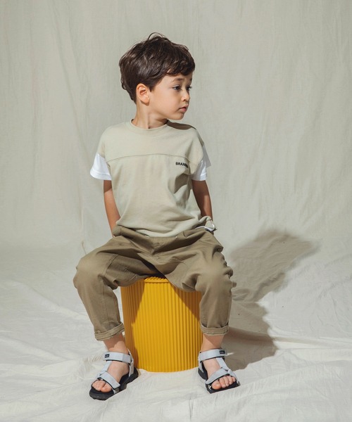 BRANSHES（ブランシェス）の「ガーデナーテーパードカラーパンツ（その他パンツ・キッズ・オフホワイト/アイボリー/ブラック/ベージュ・100cm/120cm/150cm/140cm/90cm/110cm/130cm）」の12枚目の写真