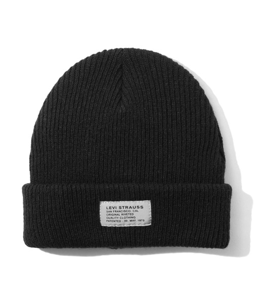 Levi's(リーバイス)の「SEASONAL FUZZY ニットビーニー(ニットキャップ/ビーニー・メンズ・ブラック・OS)」の1枚目の写真