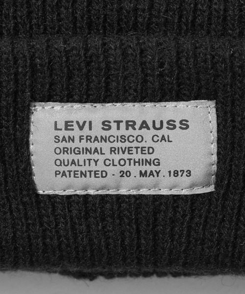 Levi's(リーバイス)の「SEASONAL FUZZY ニットビーニー(ニットキャップ/ビーニー・メンズ・ブラック・OS)」の4枚目の写真