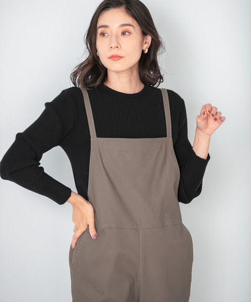 LEPSIM（レプシィム）の「12ゲージリブクルーニット　948658（ニット/セーター・レディース・ブラック/グリーン/グレイッシュベージュ・MEDIUM/LARGE）」の2枚目の写真