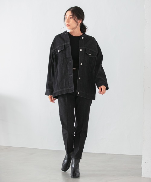 LEPSIM（レプシィム）の「12ゲージリブクルーニット　948658（ニット/セーター・レディース・ブラック/グリーン/グレイッシュベージュ・MEDIUM/LARGE）」の7枚目の写真