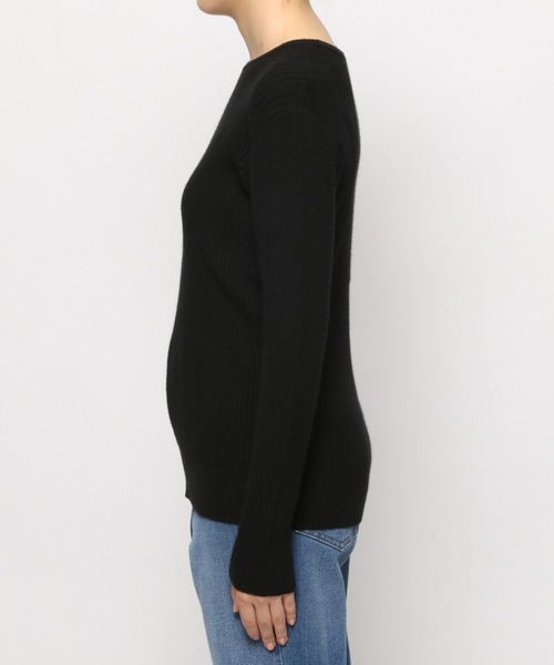 LEPSIM（レプシィム）の「12ゲージリブクルーニット　948658（ニット/セーター・レディース・ブラック/グリーン/グレイッシュベージュ・MEDIUM/LARGE）」の11枚目の写真