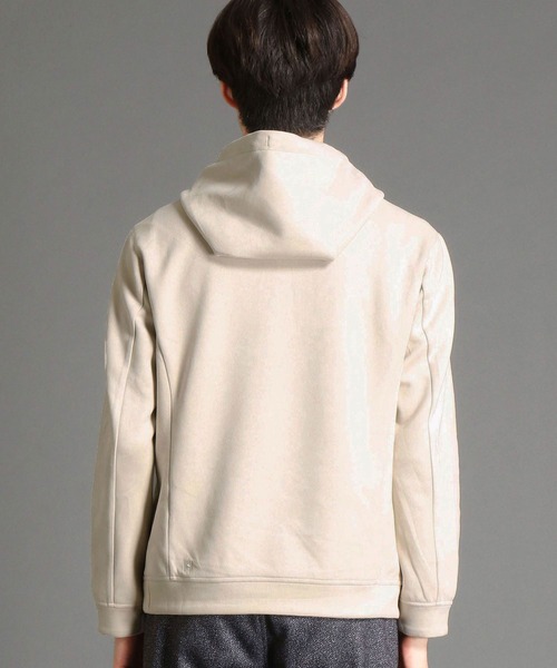 HIDEAWAYS NICOLE（ハイダウェイニコル）の「ポンチスウェードプルオーバーパーカー（パーカー・メンズ・ブラック/ボルドー/シルバーグレー/モカ/ライトベージュ・MEDIUM/LARGE/X-LARGE）」の14枚目の写真