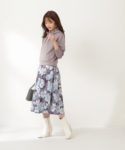 PROPORTION BODY DRESSING（プロポーションボディドレッシング）の「コンパクトポンチパーカー / 1211260900（Tシャツ/カットソー・レディース・パープル系その他4/グレー/ライトピンク・FREE）」の5枚目の写真