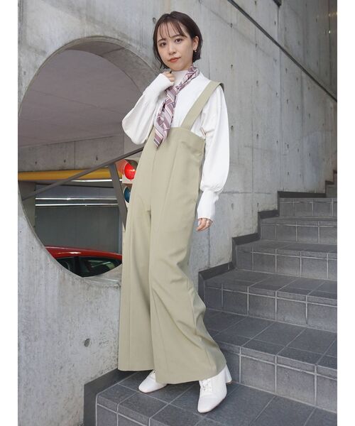 MERCURYDUO（マーキュリーデュオ）の「スカーフ付ハイネックニット（ニット/セーター・レディース・アイボリー/ブラック/グリーン/ピンク・FREE）」の20枚目の写真