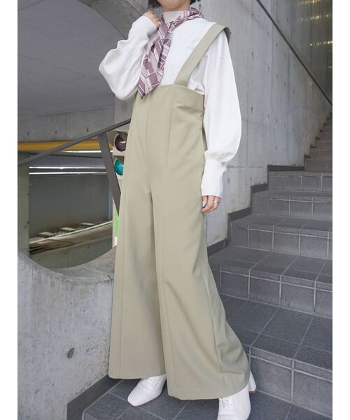 MERCURYDUO（マーキュリーデュオ）の「スカーフ付ハイネックニット（ニット/セーター・レディース・アイボリー/ブラック/グリーン/ピンク・FREE）」の6枚目の写真