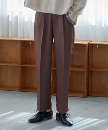 シャンブレーニュアンスカラーストレートパンツ